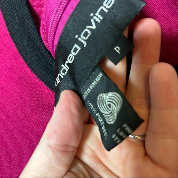 Vintage Andrea Jovine 100% Wool Structured Sweater Size Small - Picture 4 of 6